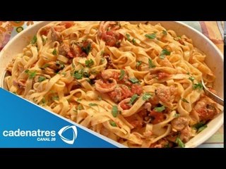 Spaghetti a la marinara / receta de comida italiana