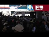 Manifestantes intentan llegar a la zona centro de Toluca / Titulares con Pascal Beltrán