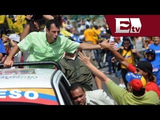 Скачать видео: Venezuela: Henrique Capriles pide pruebas del supuesto Golpe de Estado / Excélsior informa