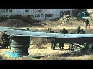 Se estrelló avioneta de la fuerza aérea mexicana