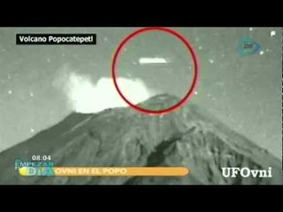 Supuesto OVNI pasa por el Popocatépetl