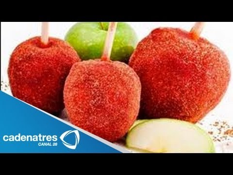 Receta para preparar manzanas cubiertas de chamoy. Cocinando con Yovanka Toxqui