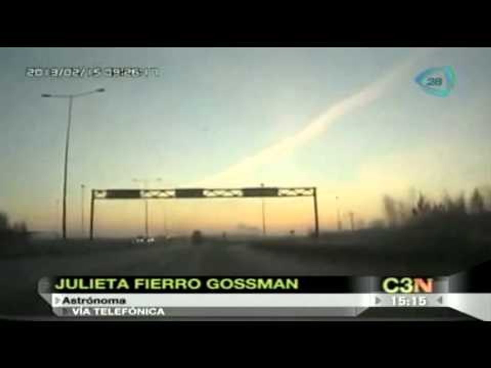 Cae Meteorito en Rusia Impresionante Lluvia de Meteoritos. 15/02/2013