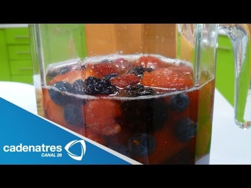 Receta para preparar sangria de berrys. Receta de sangria / Receta de bebidas  / Bebidas