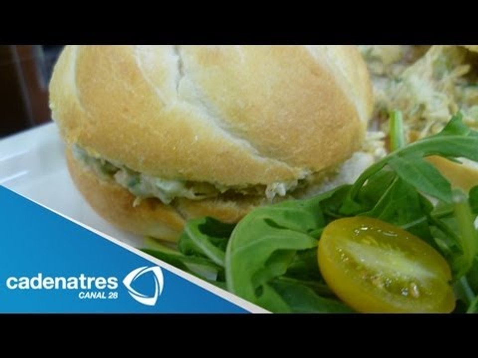 Receta de como preparar sandwiches de ensalada...