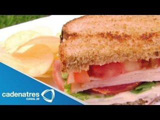 Receta para preparar sandwiches de jamón. Receta de sandwiches /Receta de sandwiches