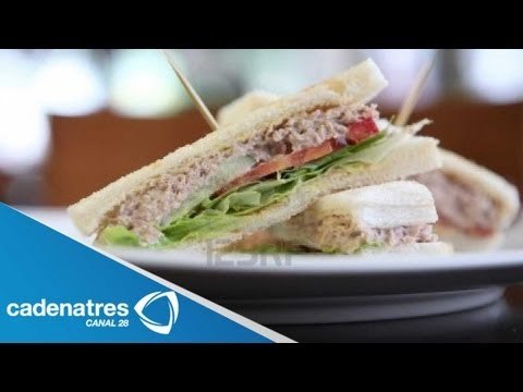 Sándwich de atún con espinacas / Receta Sándwich
