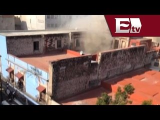 Evacuan edificio en la calle de Donceles, Centro Histórico, por incendio/ Comunidad Yazmin Jalil