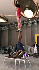 Talented Circus Act Practise