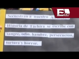 Protestan estudiantes contra detención de alcaldes en Caracas / María Navarro