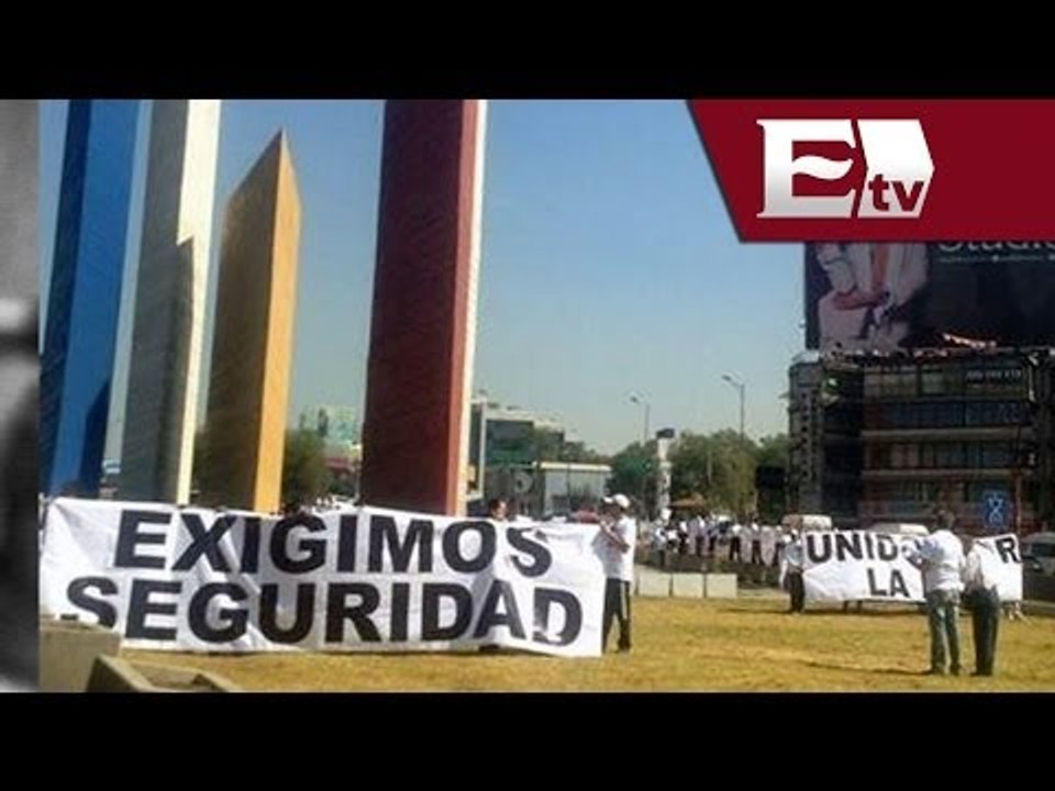 Manifestación "Ya basta, todos por la paz" en Satélite exige seguridad en el Estado de México
