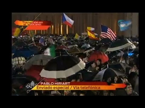 Emoción en la plaza de San Pedro. Habemus Papam. ¿Quién es el nuevo Papa 2013?