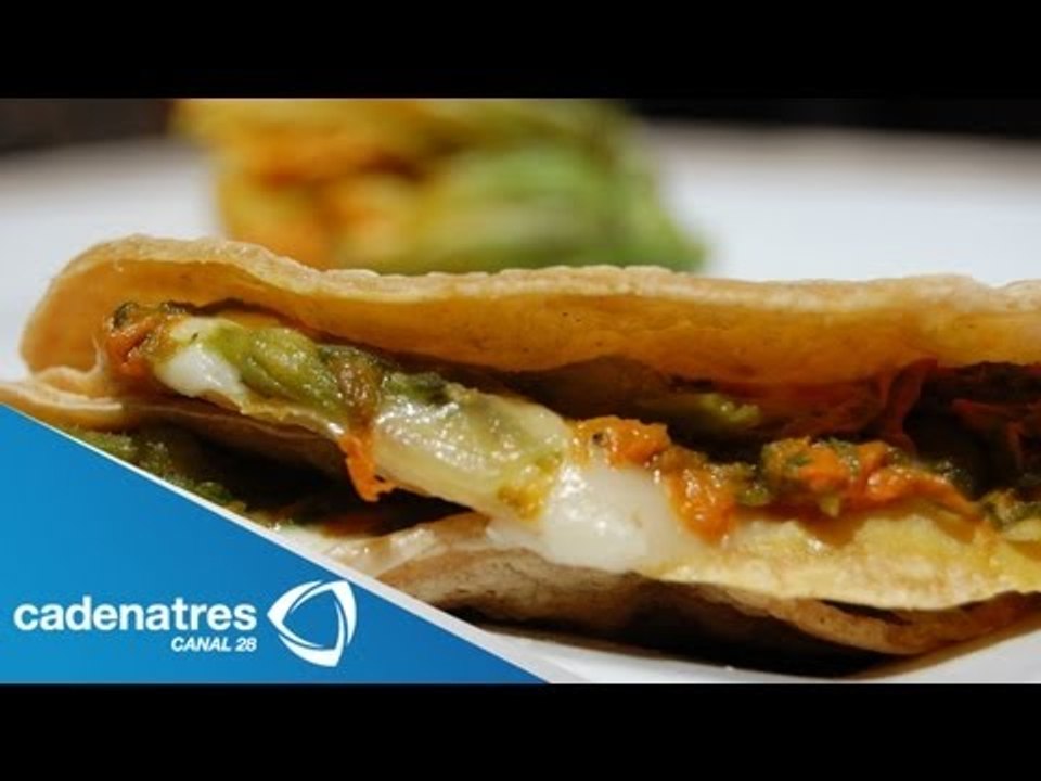 Receta para preparar tacos de flor de calabaza. Comidas mexicanas