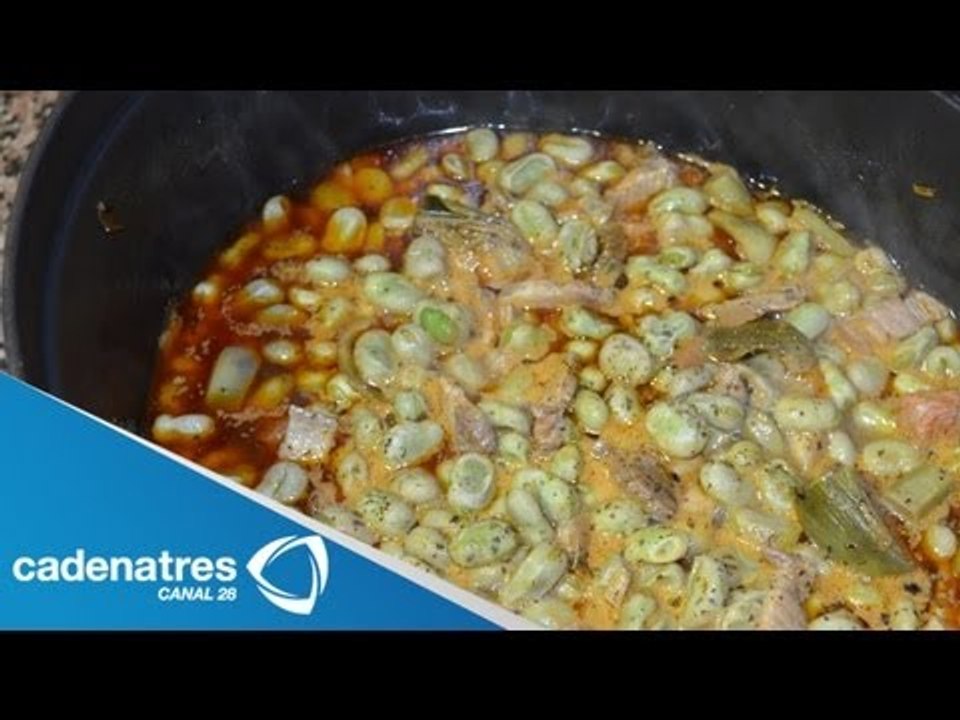 Receta para preparar habas verdes guisadas con...