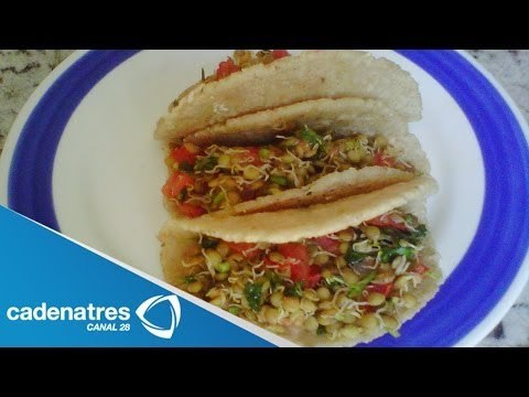 Receta para preparar tacos de lenteja y especias. Receta de tacos / Comida mexicana