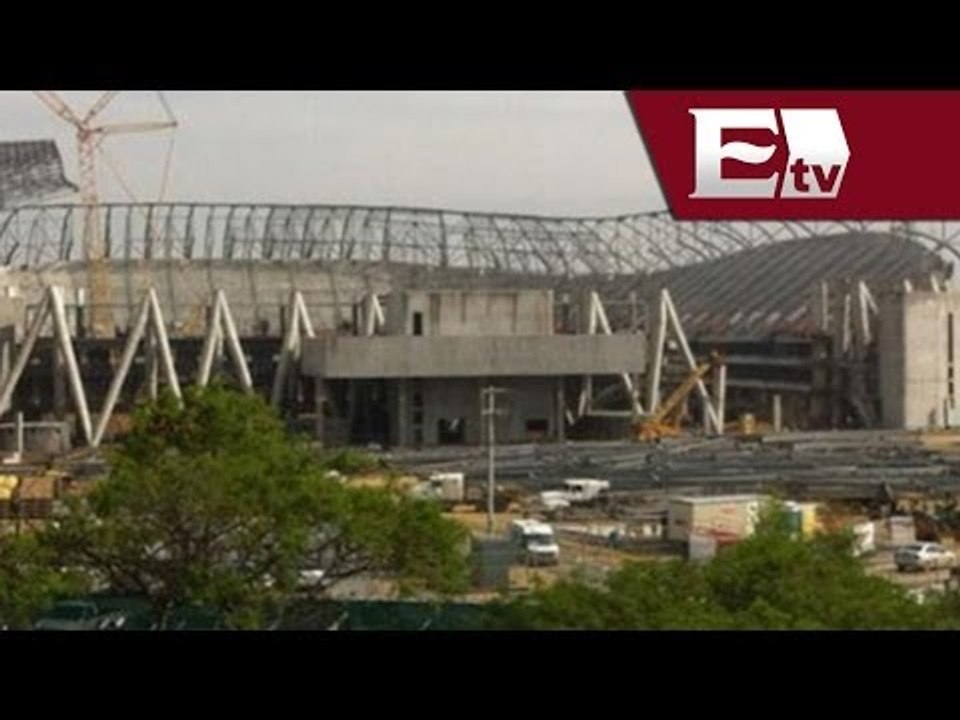 Nuevo estadio de Monterrey se desploma / Vianey Esquinca