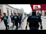 Policías retiran plantón fuera del Palacio de gobierno en Michoacán / Excélsior Informa