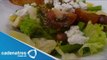 Ensalada de alcachofa y requesón con pesto de alcachofa en crosti / Receta de ensalada de alcachofa