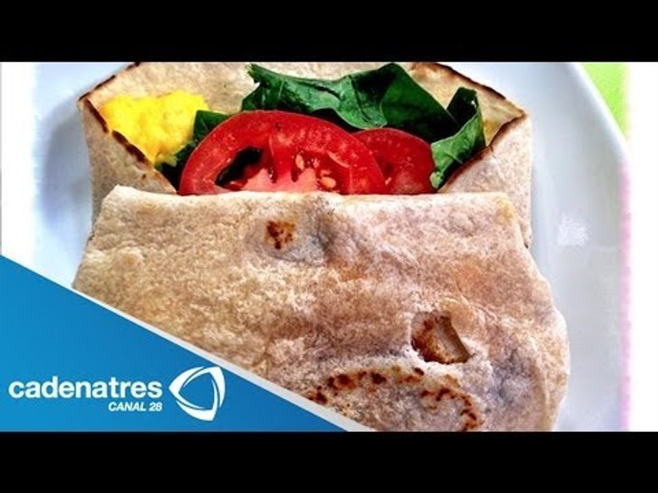 Receta de cómo prepara Wrap de Huevo con Espina...