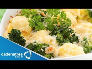 Receta para preparar gratín de brócoli con pollo. Receta de gratín / Comida mexicana