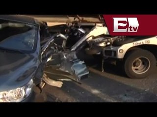 Impresionante choque en Azcapotzalco deja 3 lesionados / Vianey Esquinca