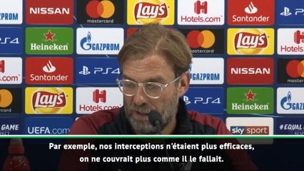 Groupe C - Klopp : "J'accepte la responsabilité de cette défaite"