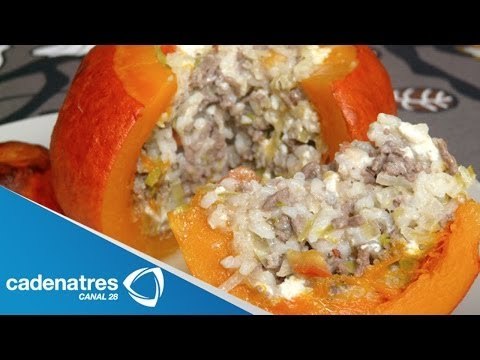 Receta para preparar calabaza rellena. Postres mexicanos / Postres para halloween