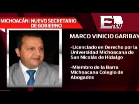 Designan nuevo Secretario de Gobierno en Michoacán / Titulares con Vianey Esquinca