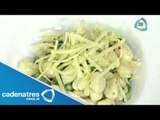 Receta para preparar gnocchis con limón y espinacas. Receta de gnocchis / Receta italiana