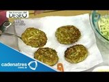 Receta para preparar pastelitos de calabacitas y calabaza. Comida mexicana