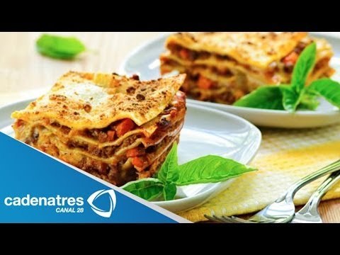 Receta de Lasagna de Vegetales / Receta de comida italiana / Receta de Lasagna vegetariana