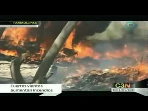 Los vientos en Nuevo Laredo aunmentan los incendios forestales