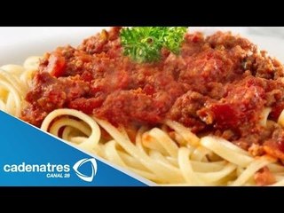 Receta para preparar pasta con carne. Receta de pasta / Cocinando con Rodrigo Abed