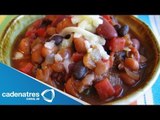 Receta para preparar chile de mole con frijoles. Receta de chile / Comida mexicana