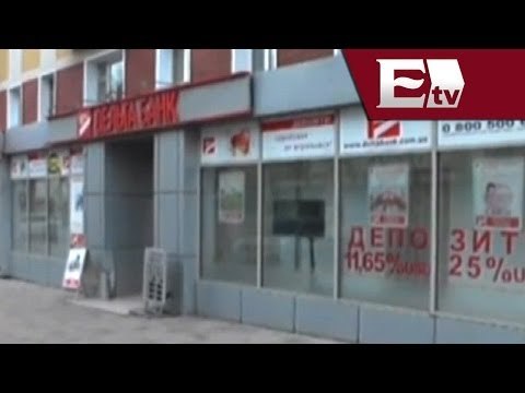 Cierran sucursales bancarias en Donetsk por creciente tensión/ Global Maria Navarro