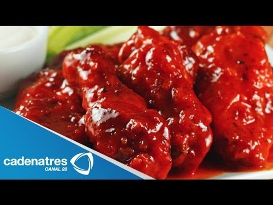 Receta para preparar muslos de alitas de pollo en bbq de chile ancho. Receta de muslos