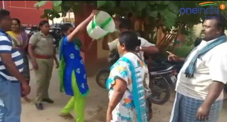 கைதானவரை விடுவிக்க கோரி தர்ணா- வீடியோ