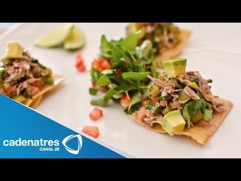 Receta de tostadas de salpicón de res. Receta de tostadas / Recetas fáciles y rápidas