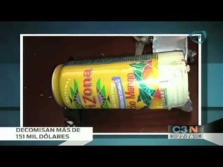 Autoridades decomisan más de 151 mil dólares en botellas de refresco