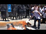 Policía comunitaria se une a maestros en Guerrero// Profesores provocan graves disturbios