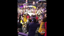 Isaiah Thomas pushes away Lakers fan who was too insistent