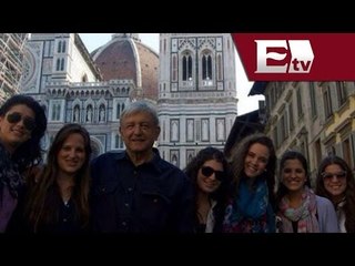 Difunden en Twitter presunta foto de AMLO en Italia / Andrea Newman