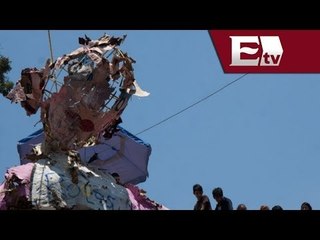 Realizan quema de Judas en Toluca / Titulares con Vianey Esquinca