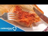 Receta para preparar tamales de camarón y masa de jalapeños. Receta de tamales