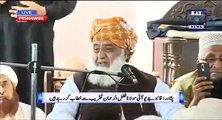 Molana Fazal Ur Rehman Aggressive Message to Establishment