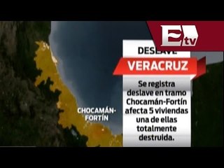 Habitantes de Veracruz son desalojados tras deslave en Chocamán - Fortín / Nacional