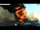 Incendio en fábrica de químicos provoca la evacuación de mil personas en Hidalgo