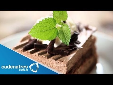 Receta para preparar pastel de menta con chocolate. Receta de pastel / Postres fáciles y rápidos