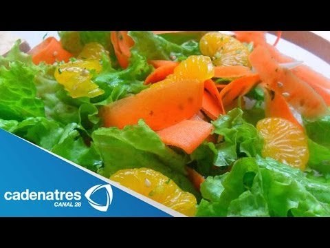 Receta para preparar ensalada con mandarinas y betabel. Cocinando con Omar Fierro