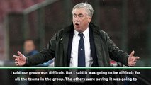 We showed our Champions League group is difficult for everyone - Ancelotti